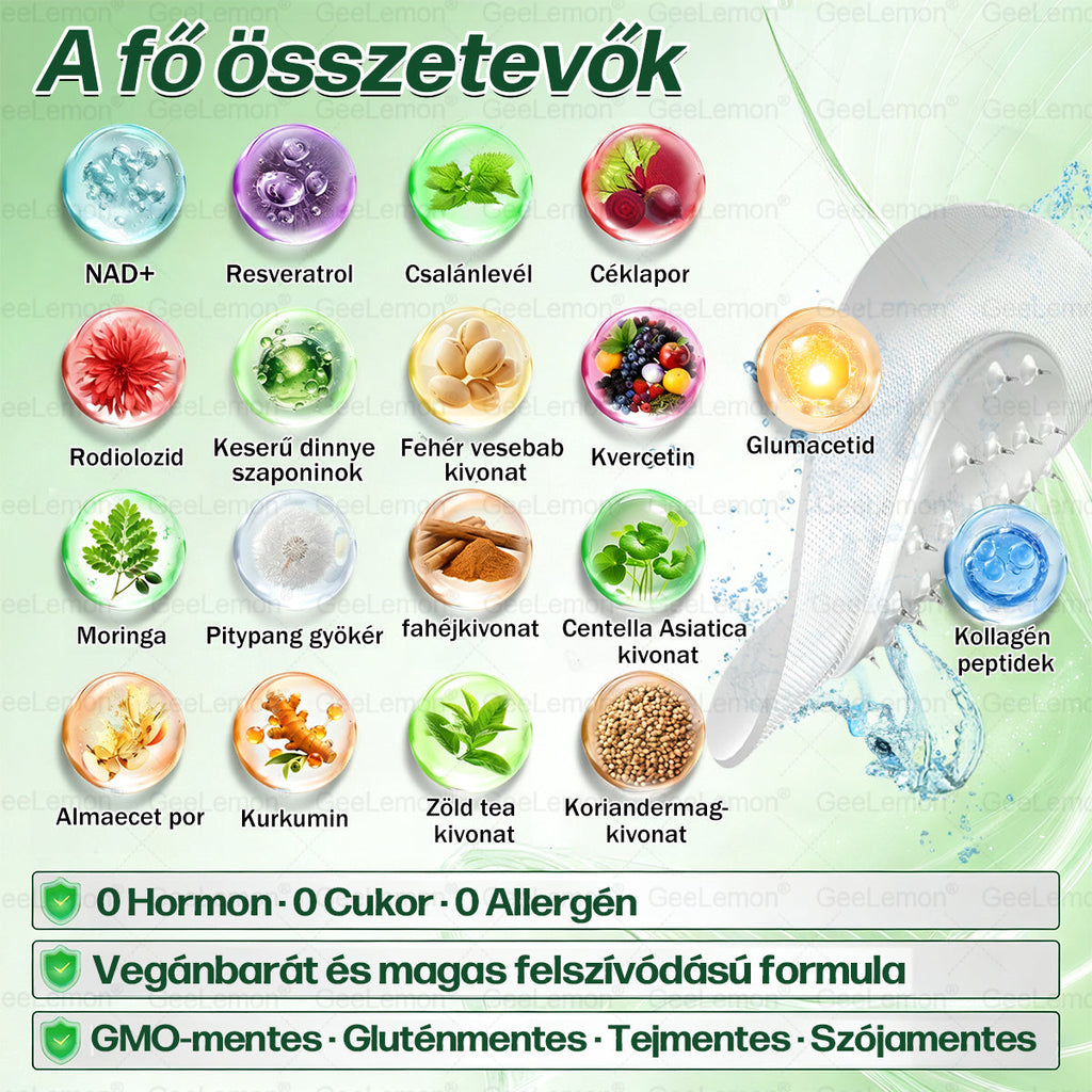 🌱🌱Moringa · Berberine × NAD+ 10-in-1 Advanced Nano GeeLemon® Glumasetide 8az 1-ben Karcsú és EgészségesNano Mikrotűs Tapasz (Napi 1alkalom – látható változásakár 7 nap alatt) ✅ Elhízásra,bőrfeszesítésre,cukorbetegségre, alvásiapnoéra, ízületekre stb HU