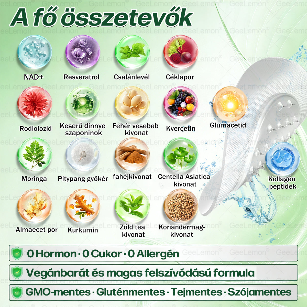 🌱🌱Moringa · Berberine × NAD+ 10-in-1 Advanced Nano GeeLemon® Glumasetide 8az 1-ben Karcsú és EgészségesNano Mikrotűs Tapasz (Napi 1alkalom – látható változásakár 7 nap alatt) ✅ Elhízásra,bőrfeszesítésre,cukorbetegségre, alvásiapnoéra, ízületekre stb HU