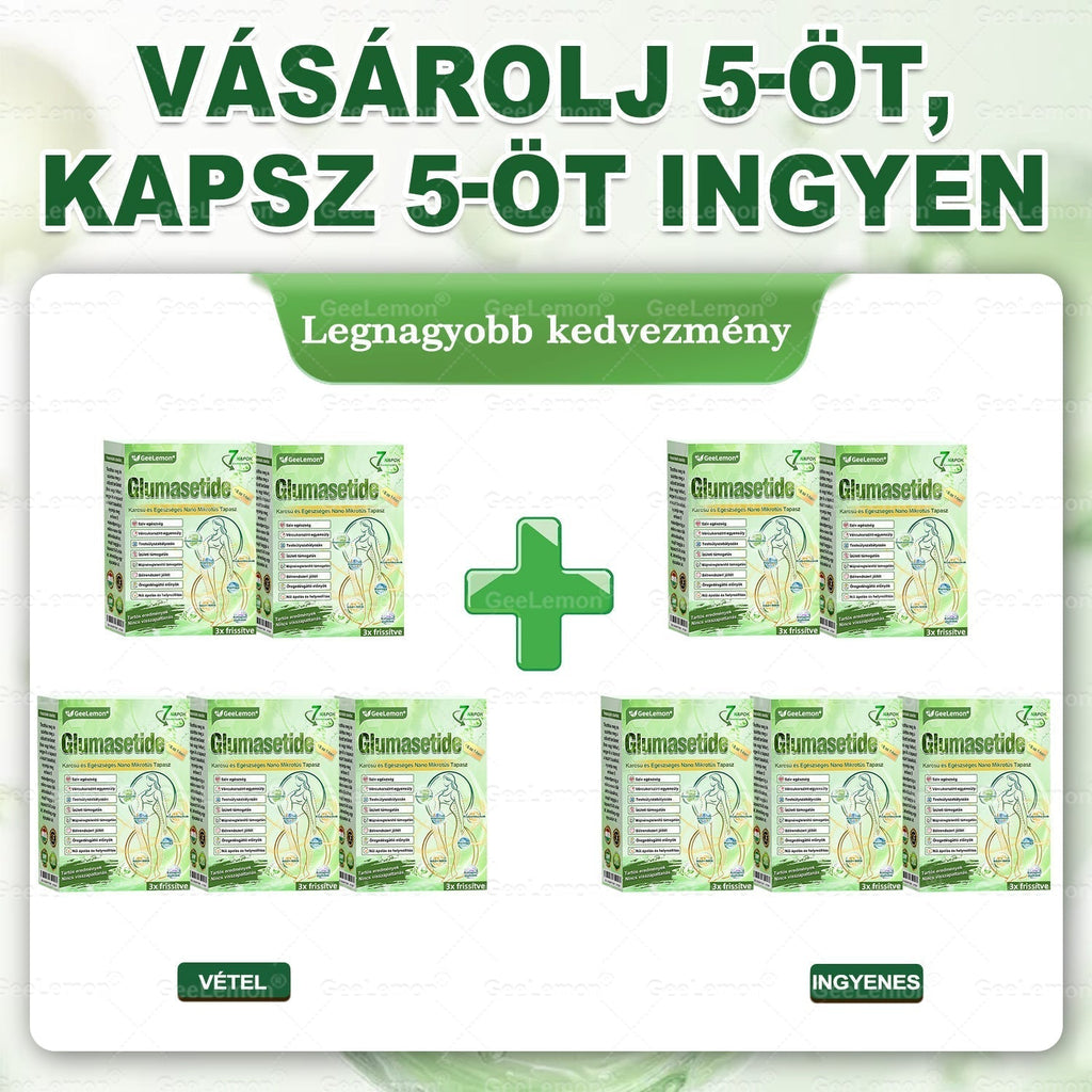 🌱🌱Moringa · Berberine × NAD+ 10-in-1 Advanced Nano GeeLemon® Glumasetide 8az 1-ben Karcsú és EgészségesNano Mikrotűs Tapasz (Napi 1alkalom – látható változásakár 7 nap alatt) ✅ Elhízásra,bőrfeszesítésre,cukorbetegségre, alvásiapnoéra, ízületekre stb HU
